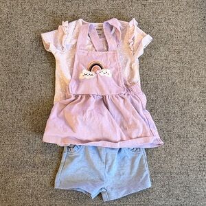 Kids 3 Piece Matching Set with Rainbow Design